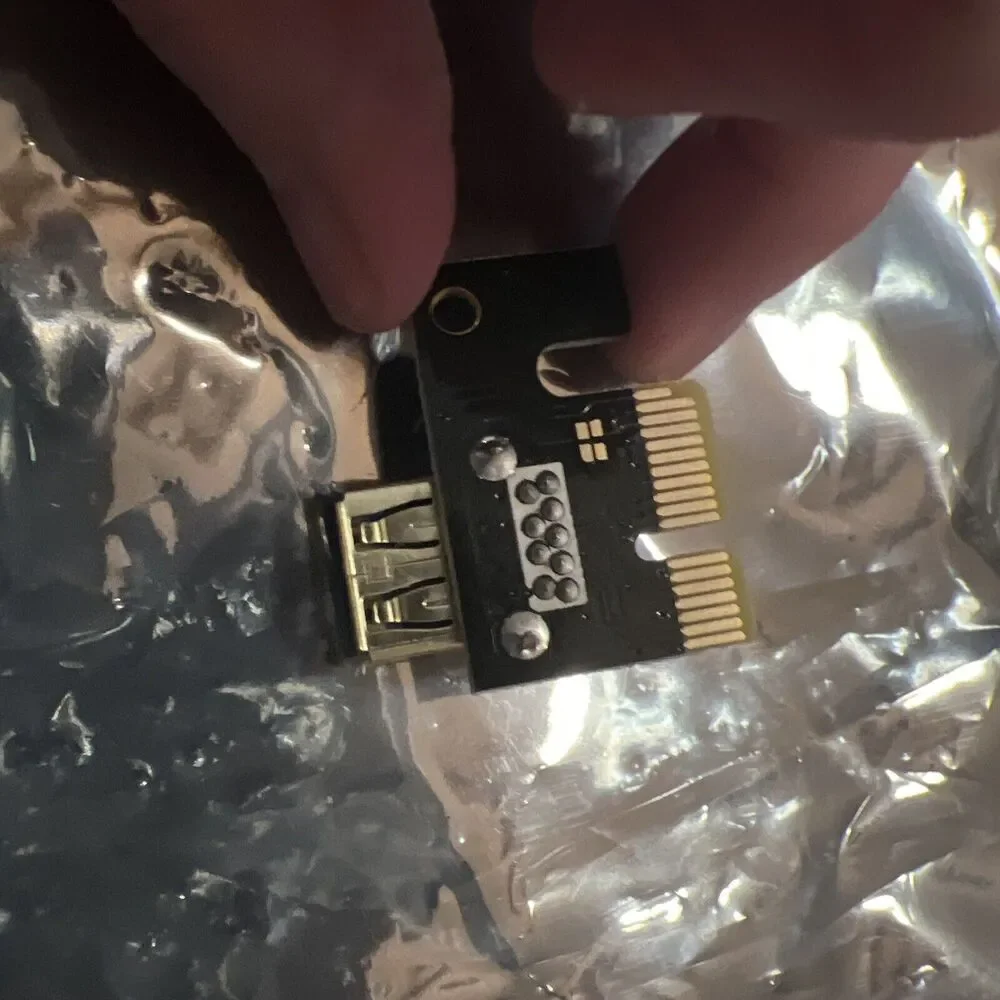PCI-E 1x to 16x Powered USB3.0 GPU Riser Extender Adapter Card